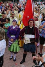 Λαογραφικό φεστιβάλ defile Ισπανία Βαρκελώνη